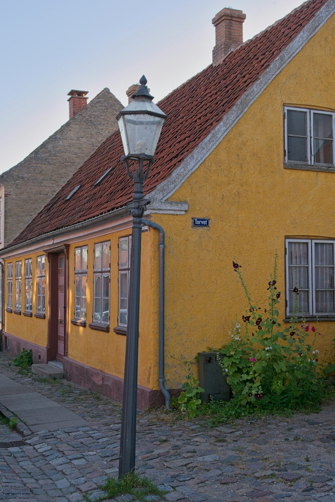 old village street in denmark