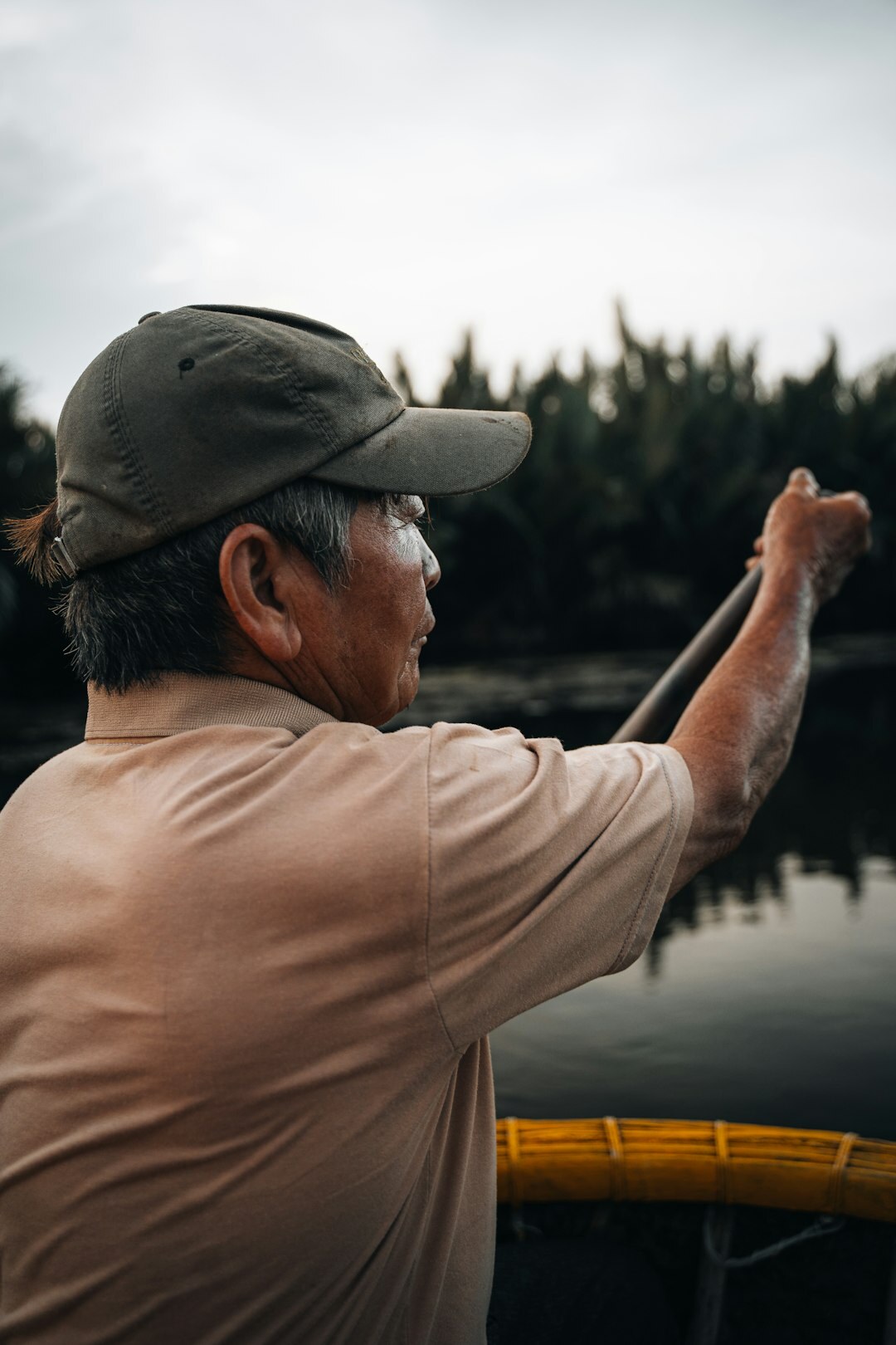 elderly fisherman portrait